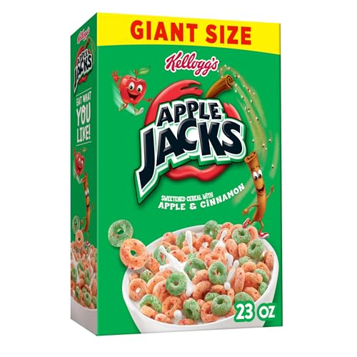 23oz Apple Jacks Breakfast Cereal Giant Size Box