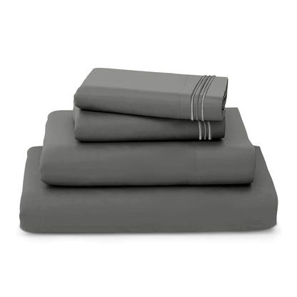 REDKEY Twin Size Bed Sheets Set 3 Piece Set Soft Microfiber Cozy Bedding Sheets & Pillowcases Sets with Deep Pocket Twin Bed Sheets Wrinkle Resistant - Easy Care (Twin,Grey)