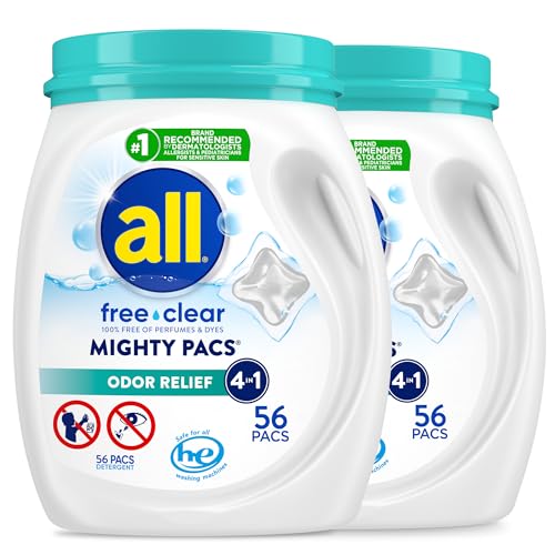 112 Load all Free Clear Odor Relief Laundry Pacs