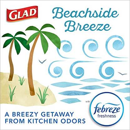 Glad Trash Bags, ForceFlexPlus 13-Gallon Tall Kitchen Drawstring Trash Bags 90 Ct