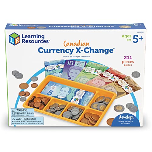 211 Piece Canadian Play Money Set for Kids
