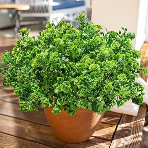 12 Pack UV Resistant Artificial Outdoor Plants