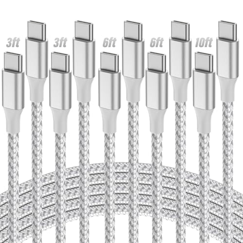 5 Pack USB C to USB C Fast Charging Cables