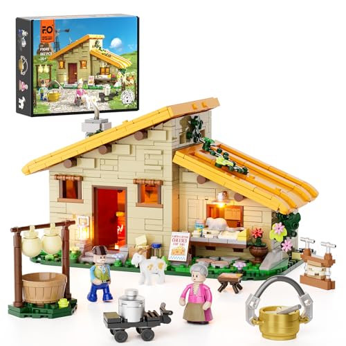 867 Piece Farm Cheese House Building Bricks Set