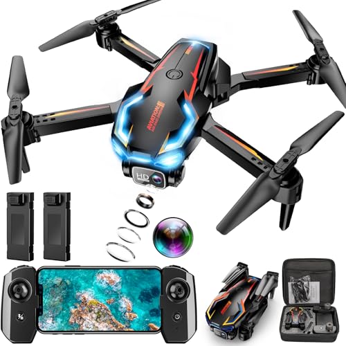 2 Battery 2K HD Camera Drone for Adults Beginners