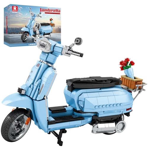 1169 Piece Motorcycle Sidecar Building Block Kit
