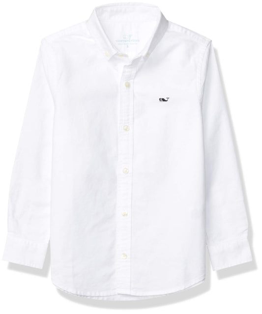 Boy's Long Sleeve Oxford Whale Shirt by vineyard vines