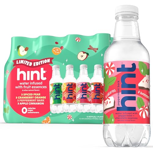 12 Pack Hint Zero Calorie Flavored Water Bottles