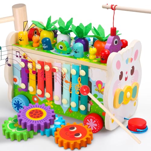 Montessori Wooden Hammering Xylophone Activity Toy