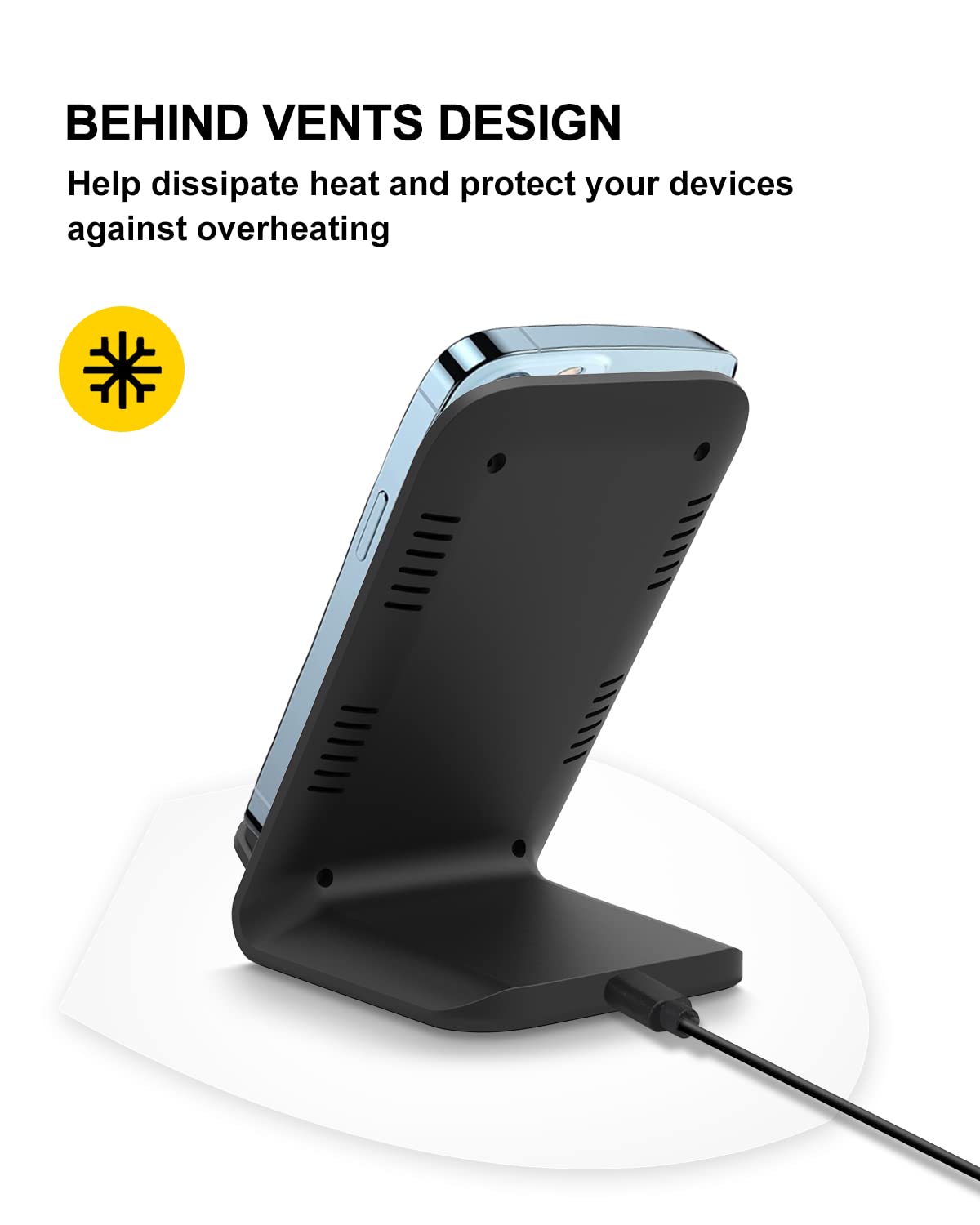 Fast Wireless Charger for iPhone & Samsung