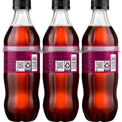 Coca-Cola Zero Sugar Cherry Diet Soda Soft Drink, 16.9 fl oz, 6 Pack
