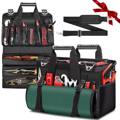17-Inch Heavy Duty Tool Bag with Tool Roll