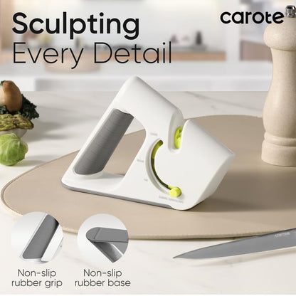 CAROTE 4-in-1 Knife Sharpener for All Blades