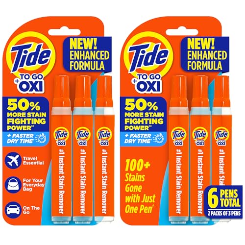 6 Pack Tide To Go Instant Stain Remover Pens