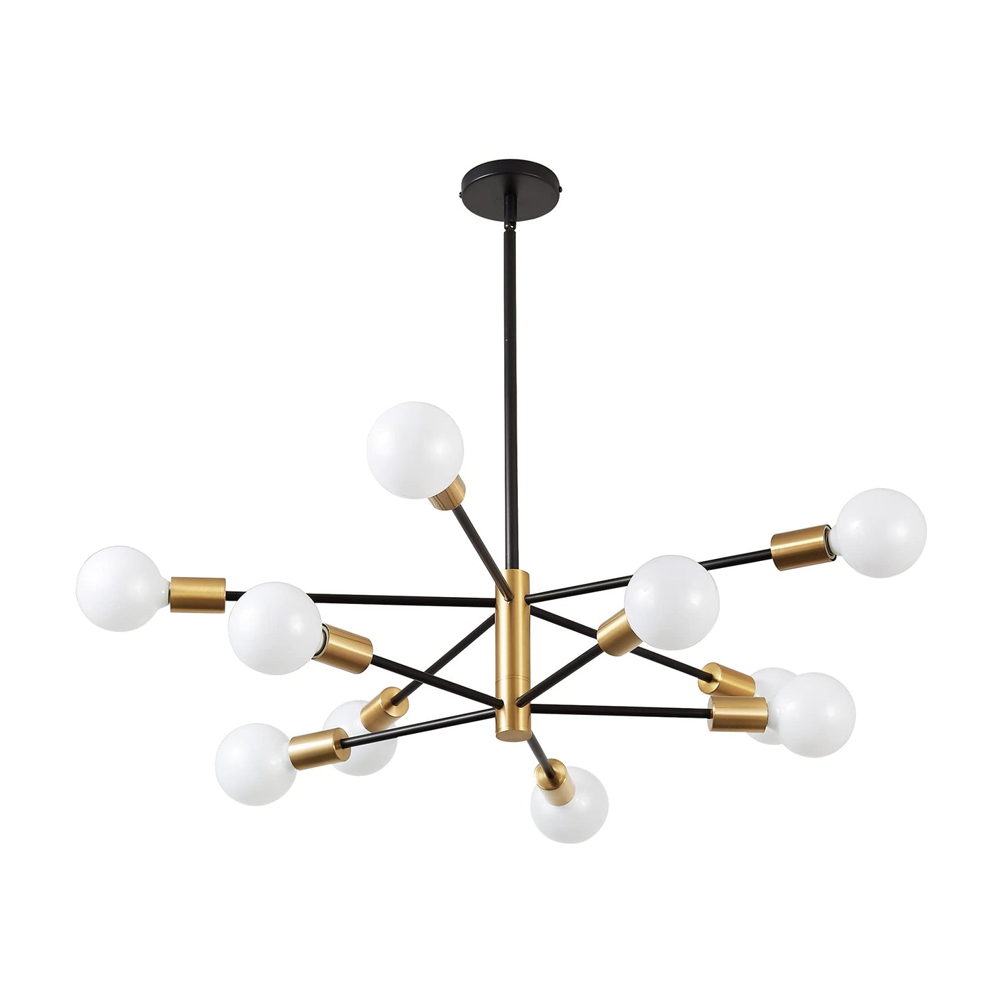 KAISITE 10-Light Modern Sputnik Chandelier