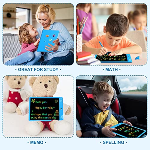 ZMLM LCD Writing Tablet Doodle Board: 10 Inch Boys Girls Toy for Age 3-12 Gift | Erasable 120,000+, Drawing, Counting, Spelling Learning Board for Birthday Valentines Day Gifts, Blue Shark