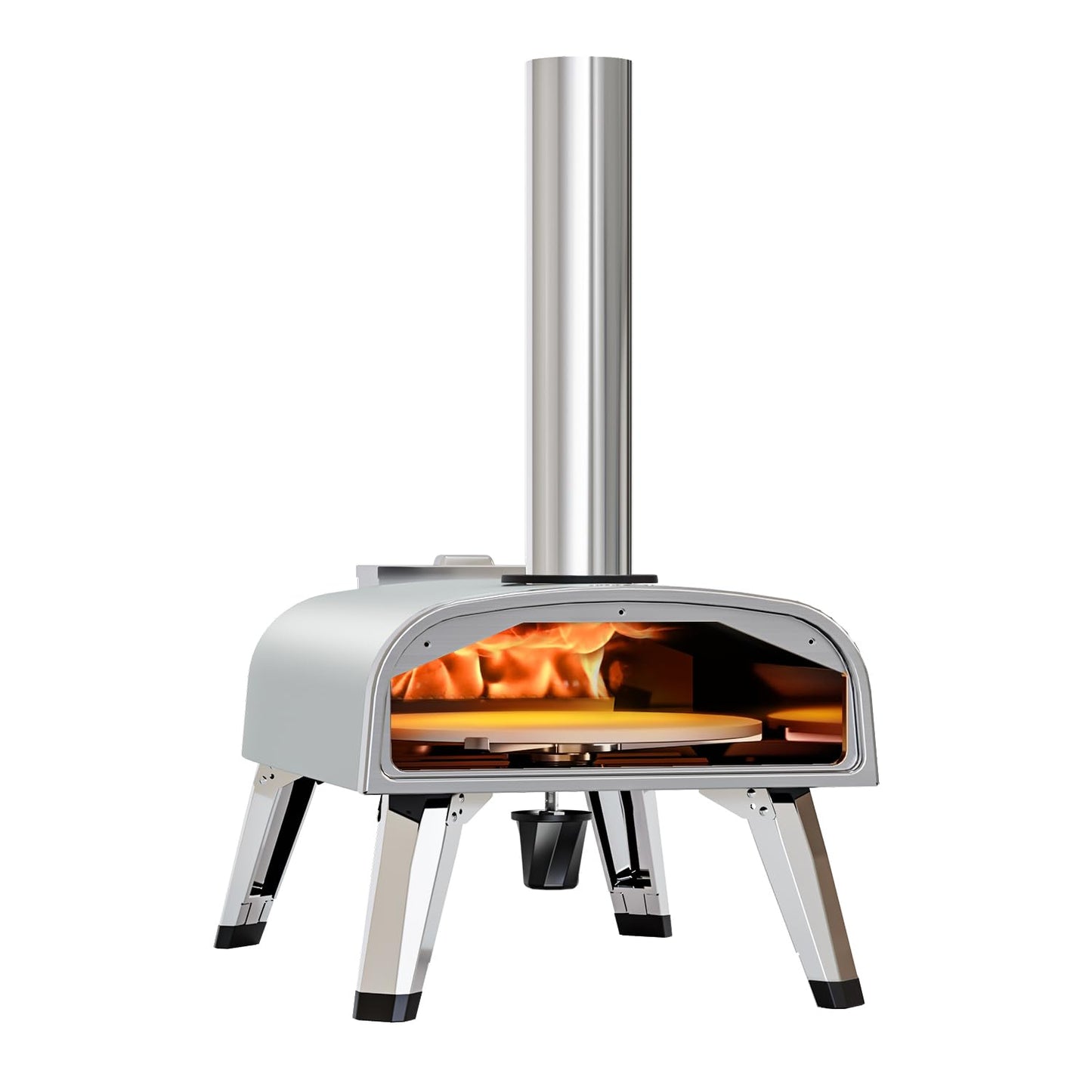 Portable 12" Wood Fired Pizza Oven for Outdoors