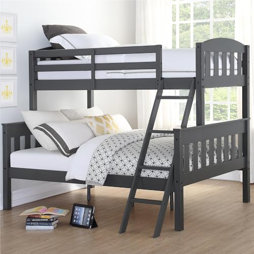 Convertible Twin Over Full Wood Bunk Bed Frame
