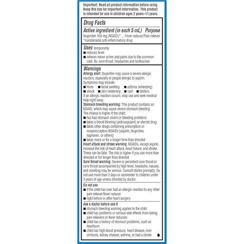 Advil Children's Ibuprofen Liquid Pain Reliever