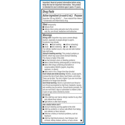 Advil Children's Ibuprofen Liquid Pain Reliever