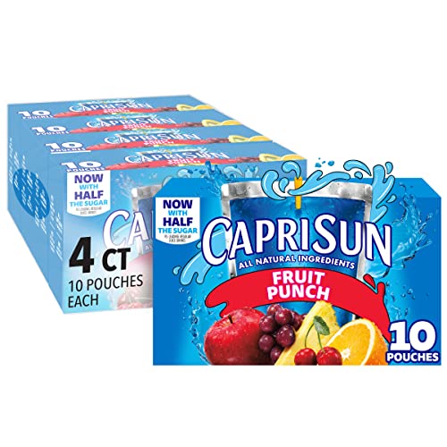 40 Count Capri Sun Fruit Punch Juice Pouches