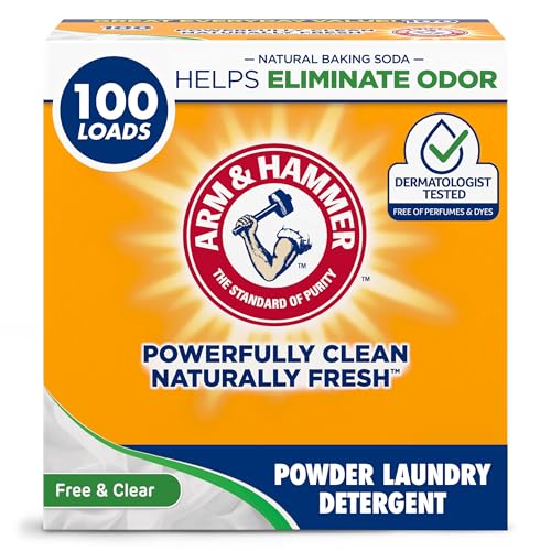 100 Loads Arm & Hammer Free & Clear Powder Detergent