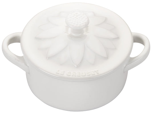 Le Creuset Mini Round Cocotte with Flower Lid