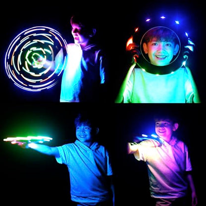 TOSY LED Flying Ring Frisbee - 2-Pack