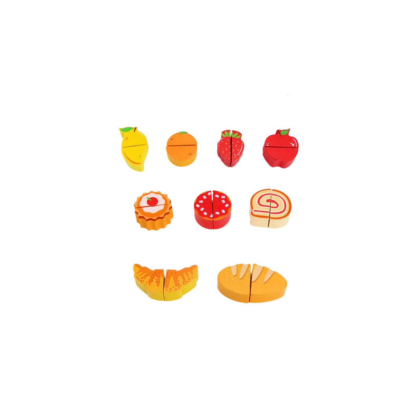 Wooden Play Food Set for Toddlers - VIESMUMU