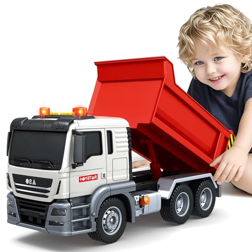 SpringFlower Light and Sound Toy Dump Truck