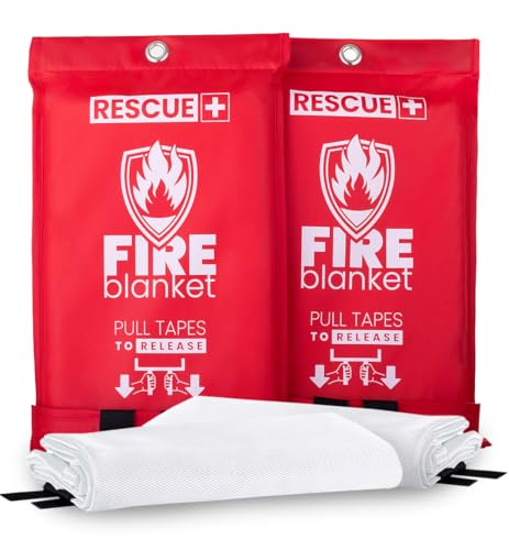 2 Pack Emergency Fire Safety Blankets