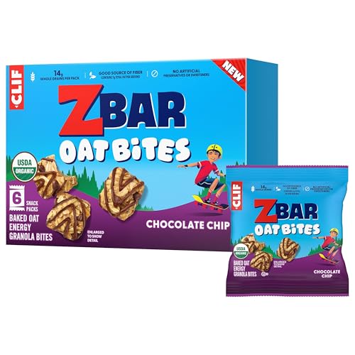 6 Pack Clif Kid Zbar Chocolate Chip Oat Bites
