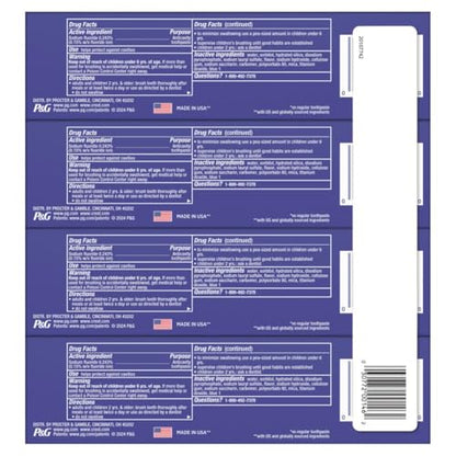 Crest 3D White Whitening Toothpaste Pack of 4