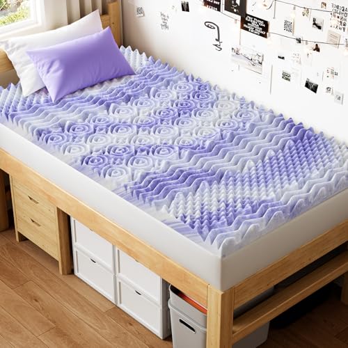 Twin 4-Inch Cooling Gel Memory Foam Mattress Topper