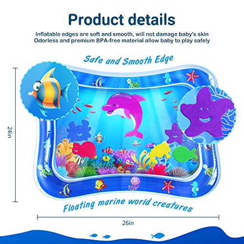 Baby Tummy Time Water Mat for Infants