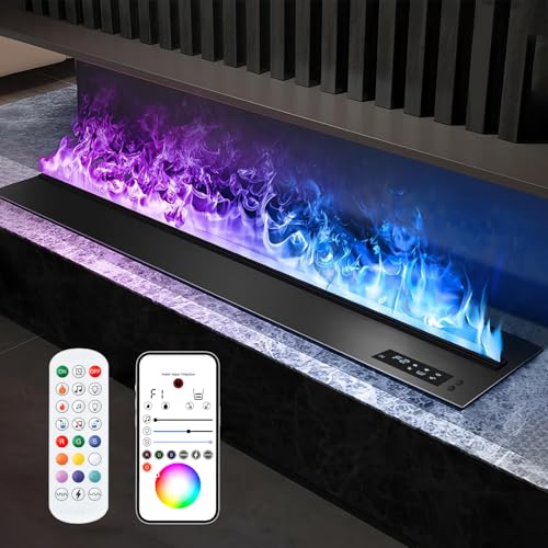 31.5-Inch Recessed Water Vapor Electric Fireplace