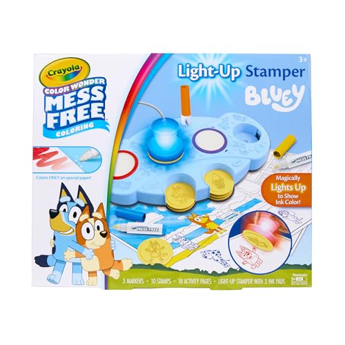 Crayola Magic Light Up Bluey Stamper Art Set