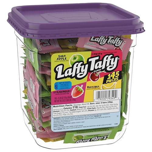 2 Pack 145 Piece Laffy Taffy Assorted Fruit Candy