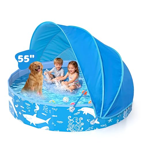 55-Inch Kids Pool with Canopy
