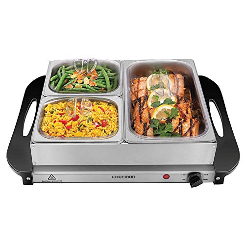 Chefman Electric Buffet Server and Warming Tray Set