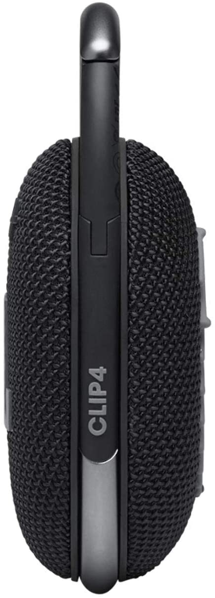 JBL Clip 4 Portable Bluetooth Wireless Speaker Bundle with divvi! Protective Hardshell Case - Black