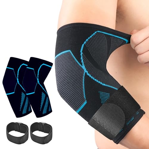 2 Pack Elbow Compression Sleeves for Tendonitis