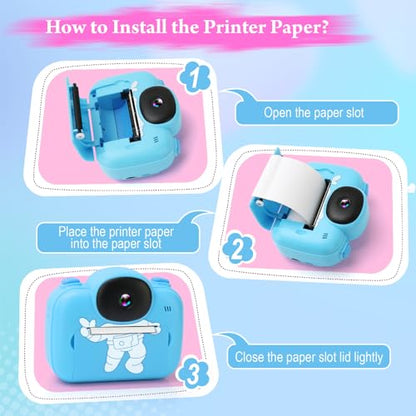 Kids Instant Print Camera for Ages 3-12