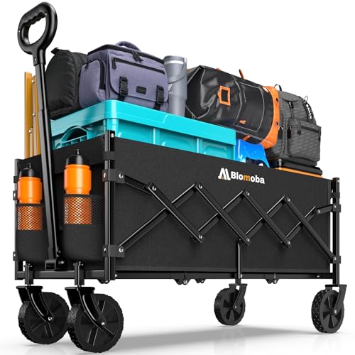 Collapsible Folding Utility Wagon with Swivel Wheels