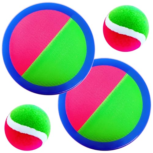 2 Pack Toss and Catch Velcro Ball Game Set
