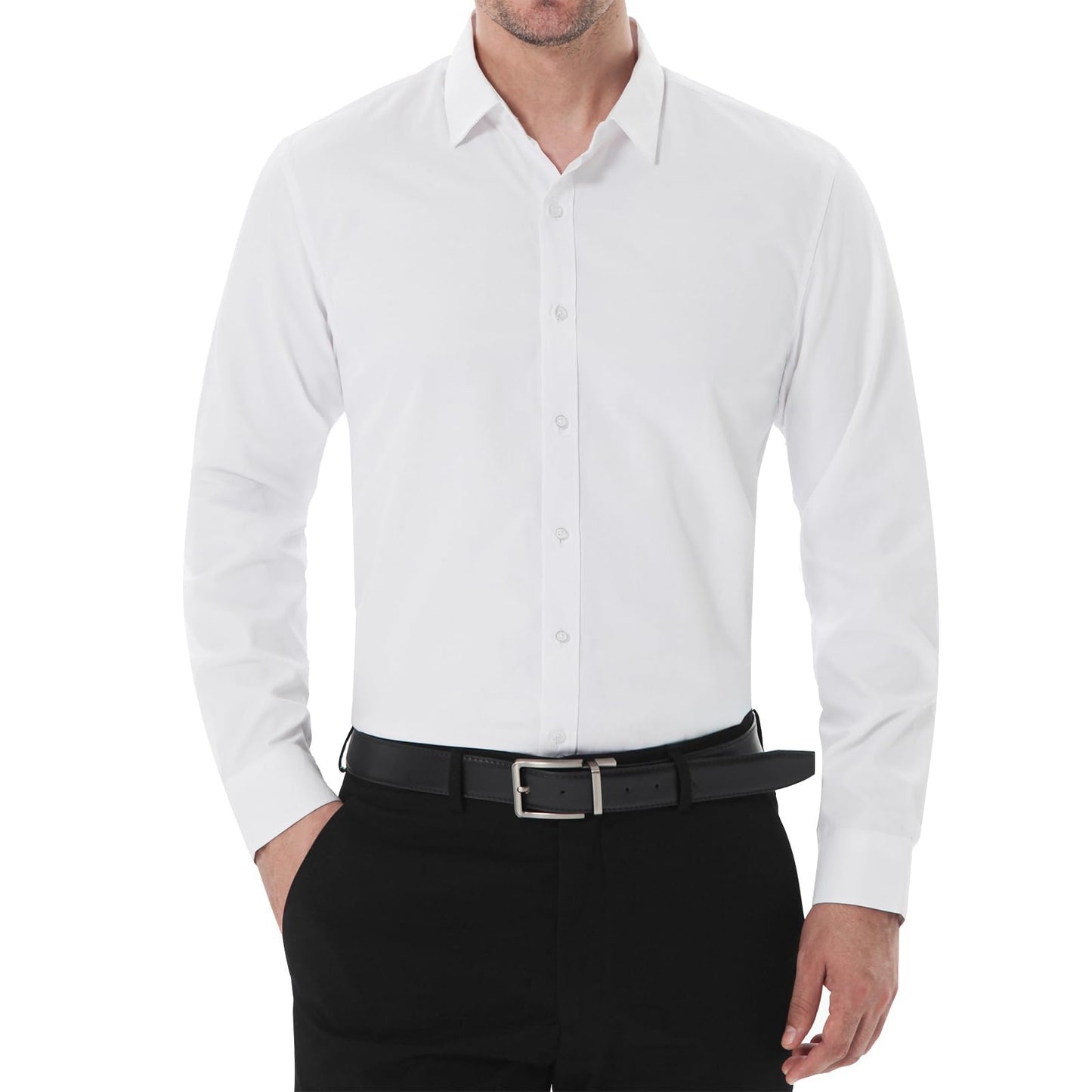 SIR7 Men's Slim Fit Stretch Dress Shirt