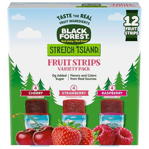 12 Count Black Forest Stretch Island Fruit Strips Variety (OK)