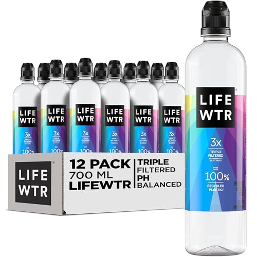 12 Pack LIFEWTR Purified Electrolyte Water 23.7 Oz