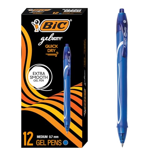 12 Count BIC Gelocity Quick Dry Gel Pens