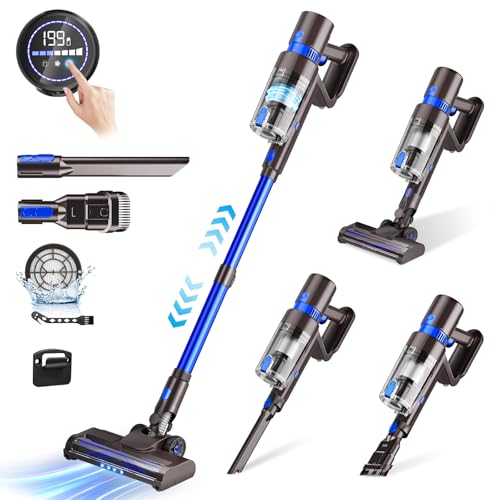 Cordless 550W Stick Vacuum Cleaner with Touchscreen